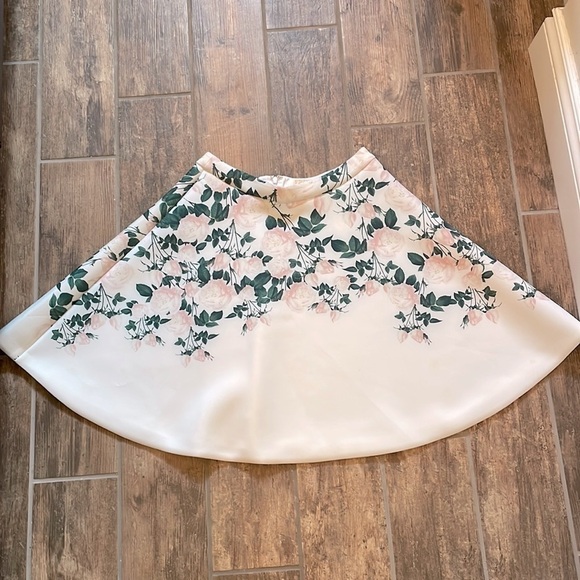 Anthropologie Erin Fetherston Sweetheart Roses Skirt Size 8 - Picture 2 of 11